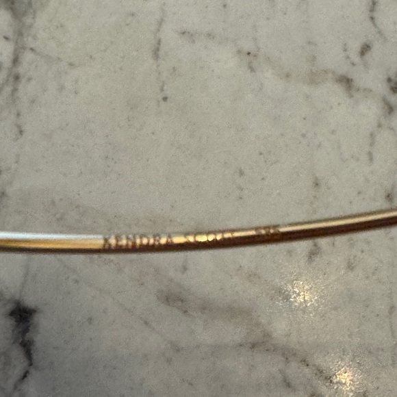 Kendra Scott .19ctw diamond 14k yellow gold open bracelet - Picture 7 of 9